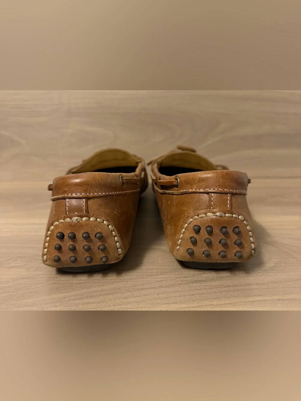 Cole Haan Driving Moc Shoes Mens Size 9.5 M Brown Leather Loafers Slip On 13215